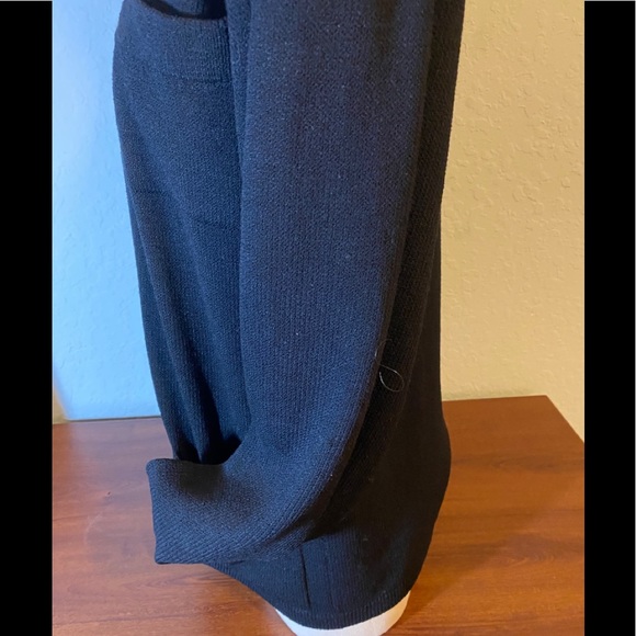 St John Black Knit Jacket Stylist Wide Shoulders - Picture 6 of 11